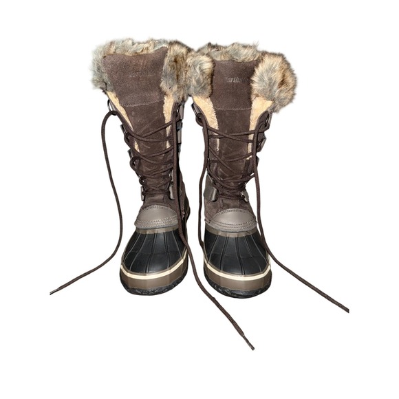 Northside Shoes - Northside Women Waterproof Insulated Winter Snow Boot  Lined Lace Up Brown Sz‎ 8